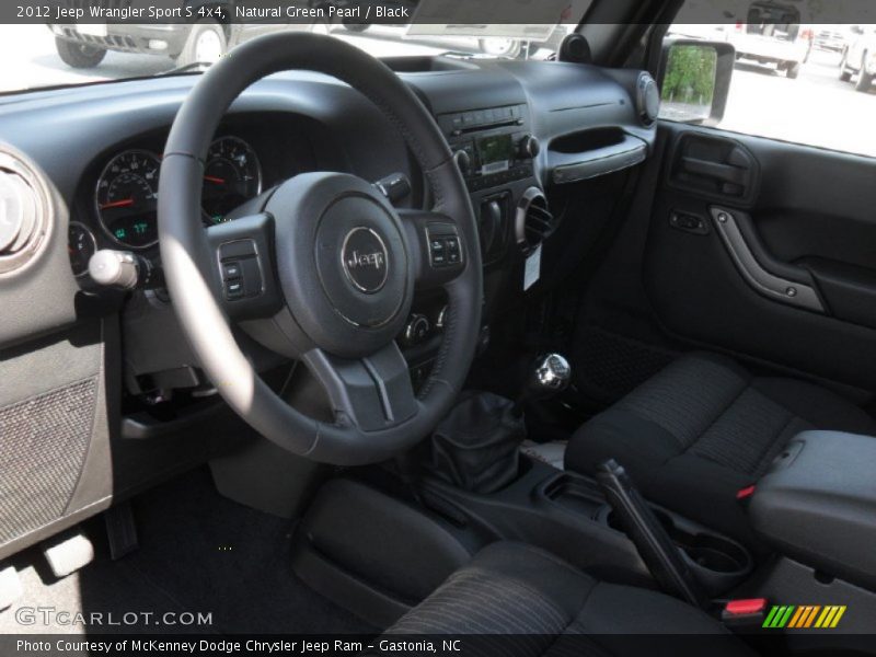 Natural Green Pearl / Black 2012 Jeep Wrangler Sport S 4x4