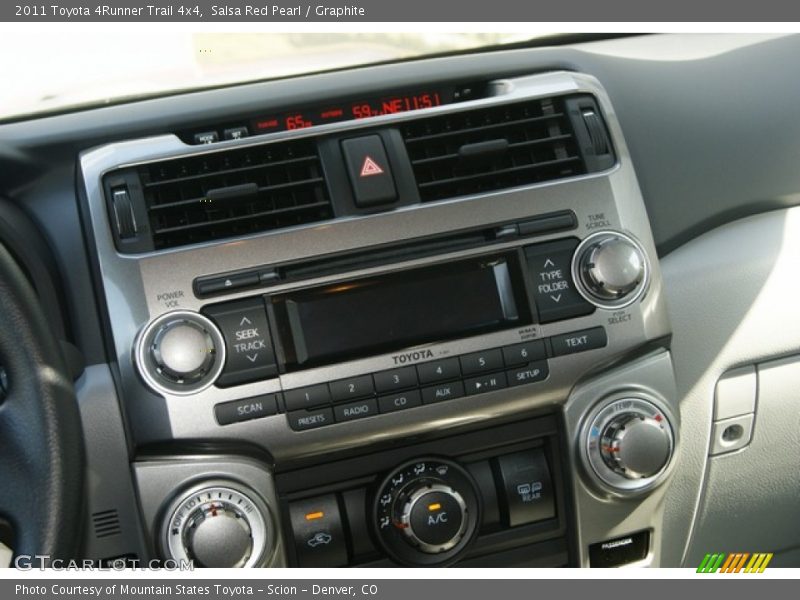 Salsa Red Pearl / Graphite 2011 Toyota 4Runner Trail 4x4