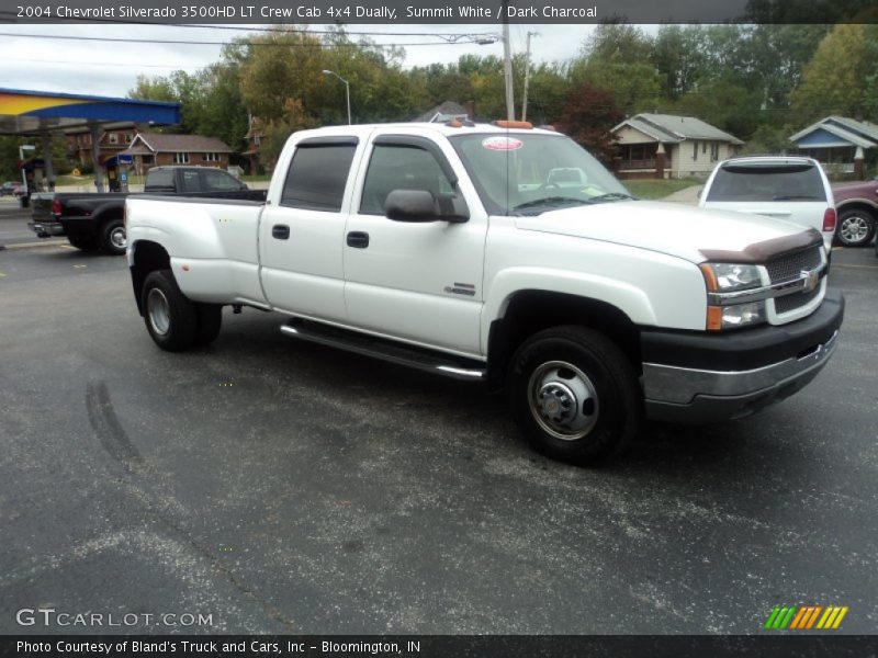Summit White / Dark Charcoal 2004 Chevrolet Silverado 3500HD LT Crew Cab 4x4 Dually
