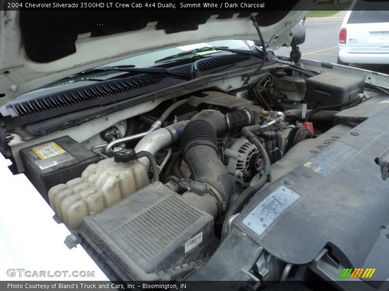 Summit White / Dark Charcoal 2004 Chevrolet Silverado 3500HD LT Crew Cab 4x4 Dually