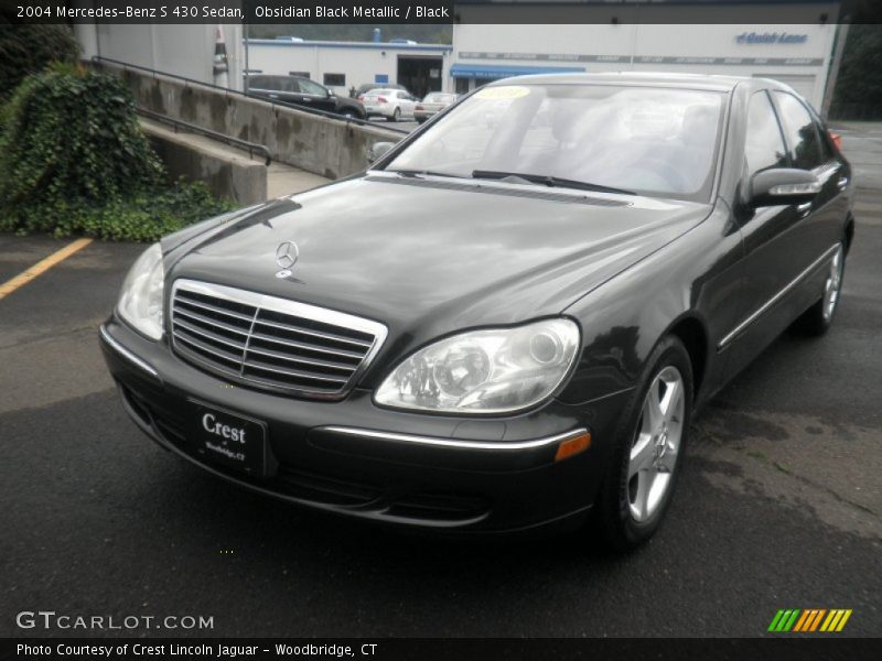 Obsidian Black Metallic / Black 2004 Mercedes-Benz S 430 Sedan