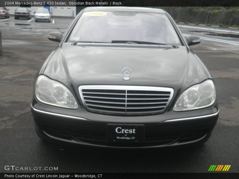 Obsidian Black Metallic / Black 2004 Mercedes-Benz S 430 Sedan