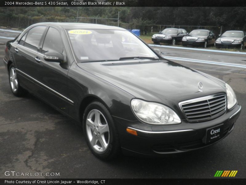 Obsidian Black Metallic / Black 2004 Mercedes-Benz S 430 Sedan