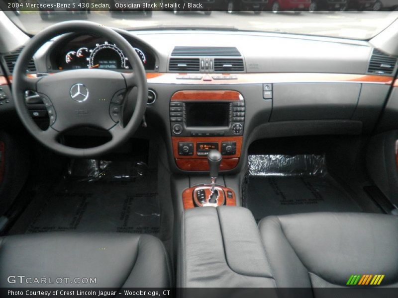 Obsidian Black Metallic / Black 2004 Mercedes-Benz S 430 Sedan