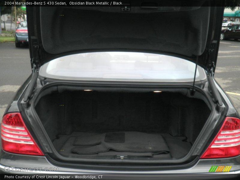 Obsidian Black Metallic / Black 2004 Mercedes-Benz S 430 Sedan