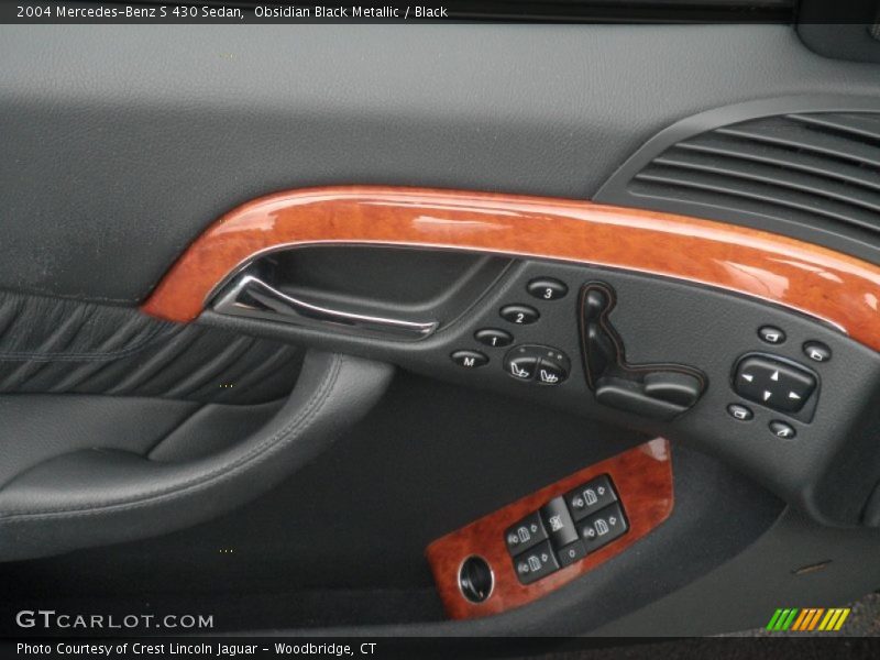 Obsidian Black Metallic / Black 2004 Mercedes-Benz S 430 Sedan