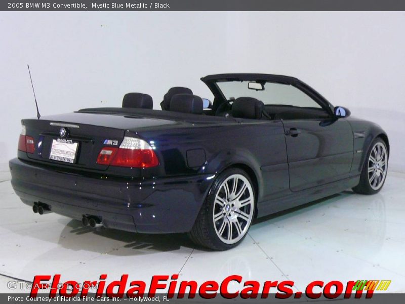 Mystic Blue Metallic / Black 2005 BMW M3 Convertible