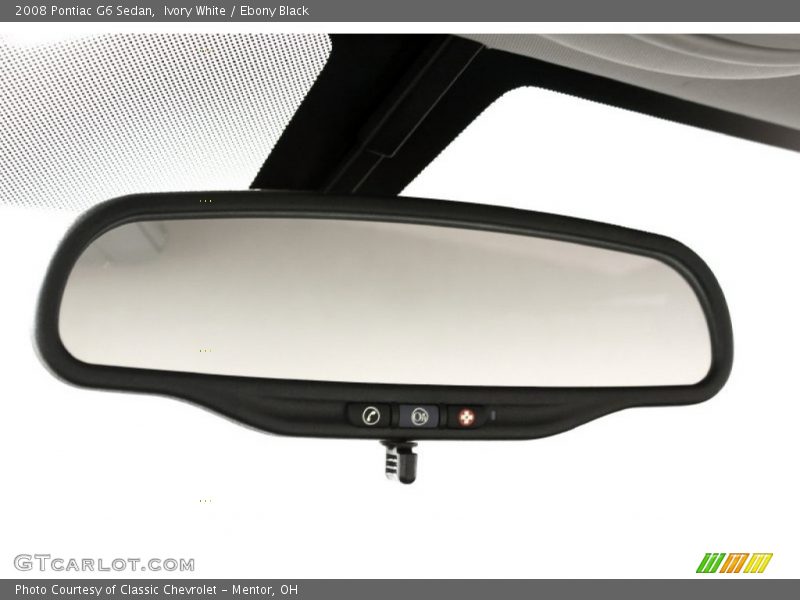 Ivory White / Ebony Black 2008 Pontiac G6 Sedan