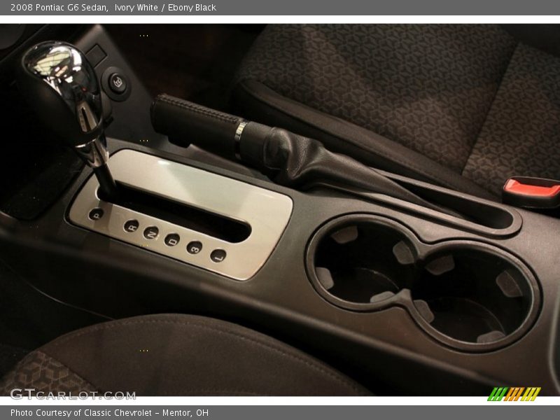 Ivory White / Ebony Black 2008 Pontiac G6 Sedan
