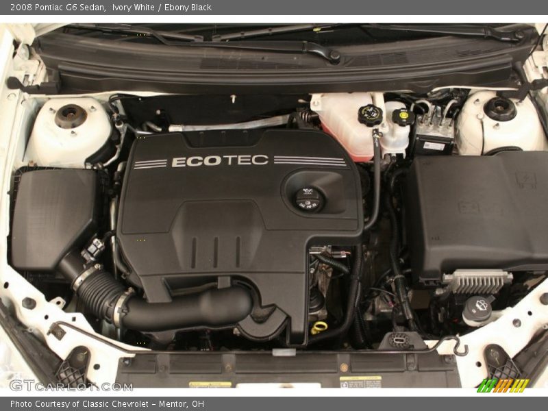 Ivory White / Ebony Black 2008 Pontiac G6 Sedan