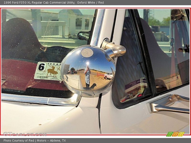 Oxford White / Red 1996 Ford F350 XL Regular Cab Commercial Utility