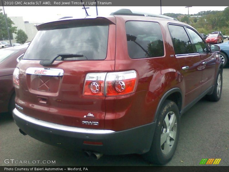 Red Jewel Tintcoat / Light Titanium 2010 GMC Acadia SLT AWD