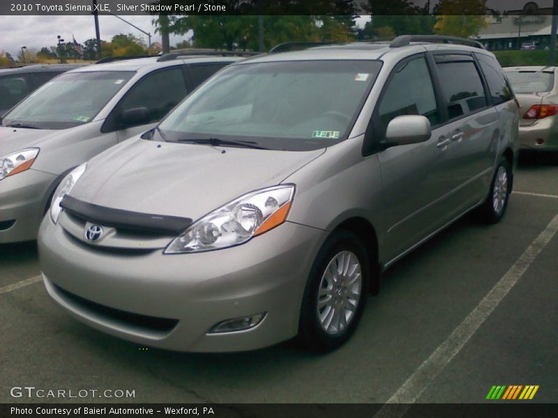 Silver Shadow Pearl / Stone 2010 Toyota Sienna XLE