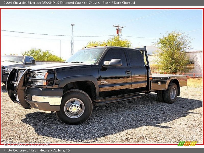 Black / Dark Charcoal 2004 Chevrolet Silverado 3500HD LS Extended Cab 4x4 Chassis