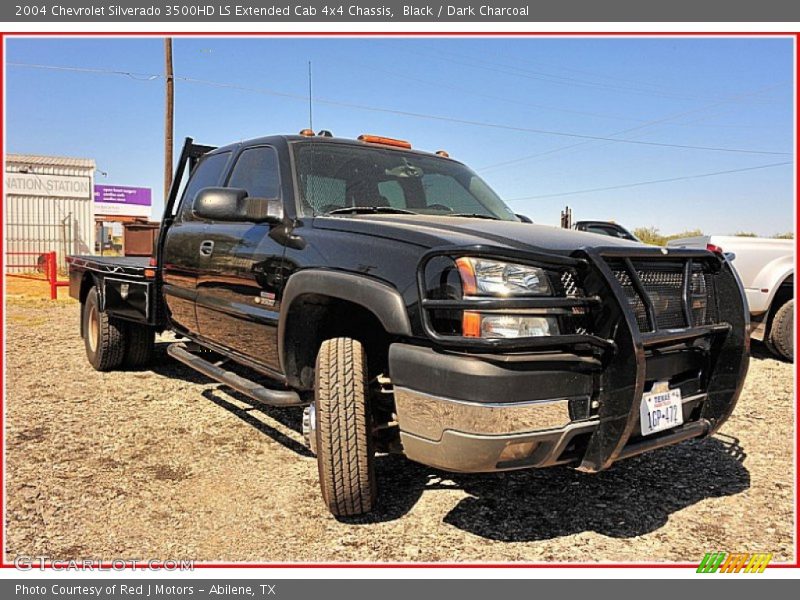 Black / Dark Charcoal 2004 Chevrolet Silverado 3500HD LS Extended Cab 4x4 Chassis