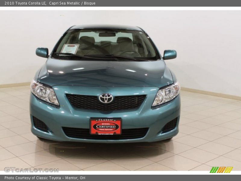 Capri Sea Metallic / Bisque 2010 Toyota Corolla LE