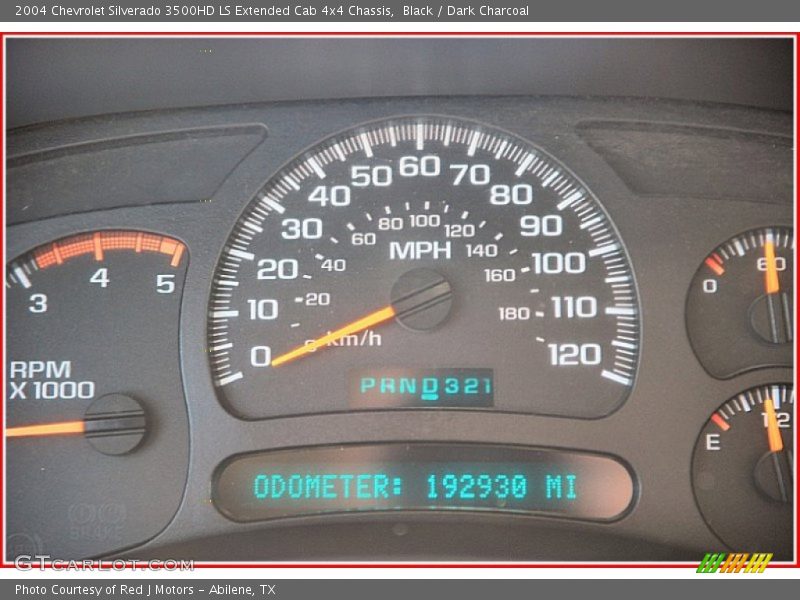 Black / Dark Charcoal 2004 Chevrolet Silverado 3500HD LS Extended Cab 4x4 Chassis