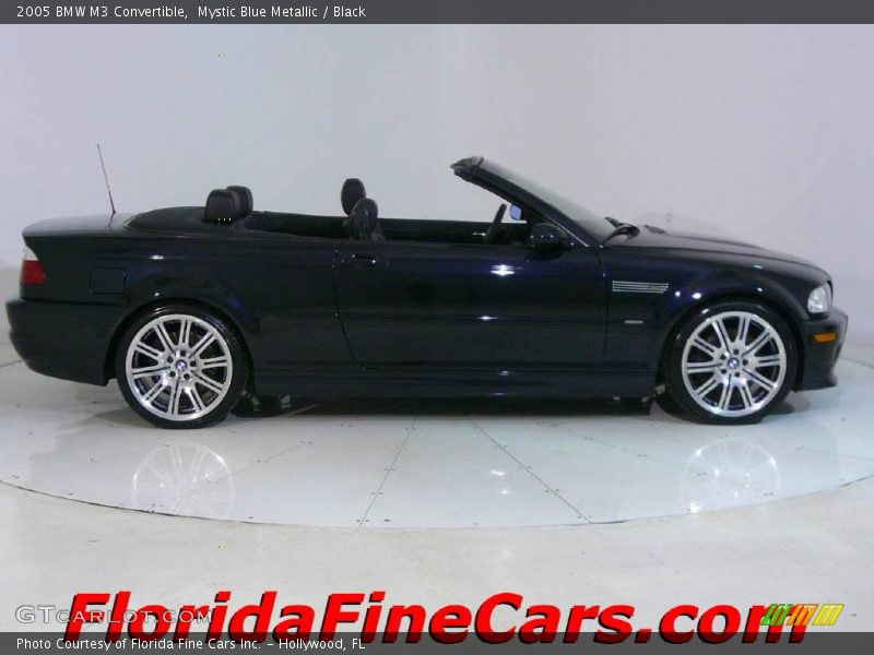 Mystic Blue Metallic / Black 2005 BMW M3 Convertible
