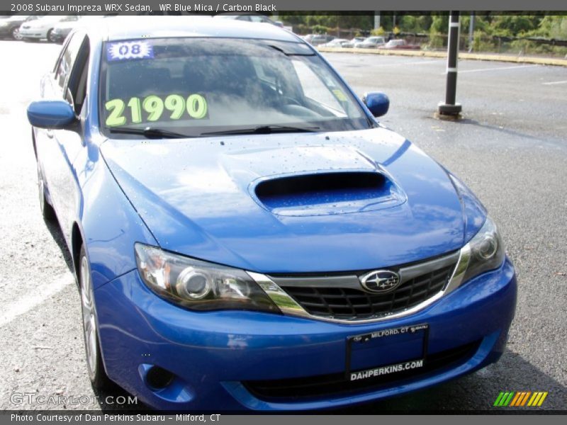 WR Blue Mica / Carbon Black 2008 Subaru Impreza WRX Sedan