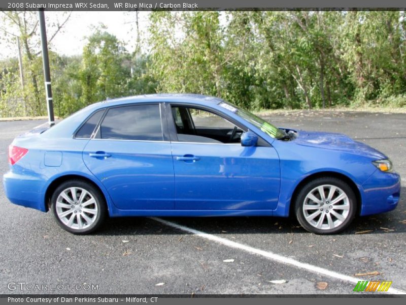WR Blue Mica / Carbon Black 2008 Subaru Impreza WRX Sedan