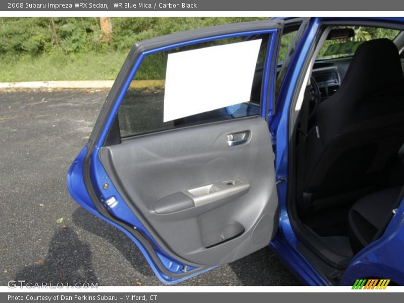 WR Blue Mica / Carbon Black 2008 Subaru Impreza WRX Sedan