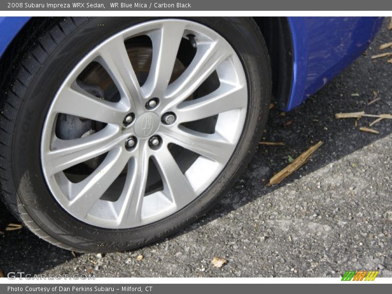 WR Blue Mica / Carbon Black 2008 Subaru Impreza WRX Sedan