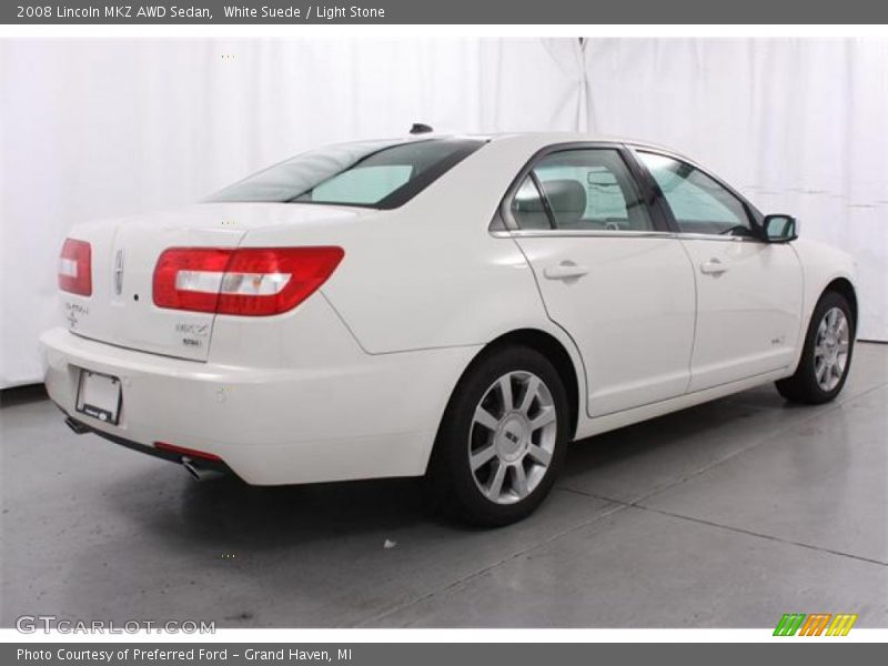 White Suede / Light Stone 2008 Lincoln MKZ AWD Sedan