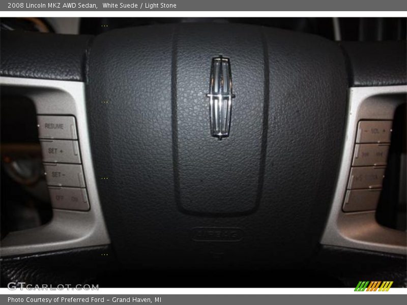 White Suede / Light Stone 2008 Lincoln MKZ AWD Sedan