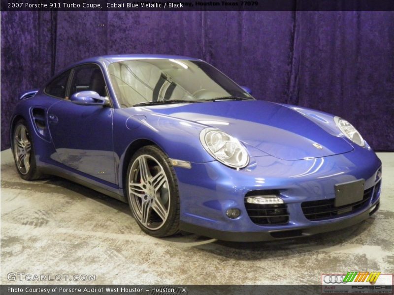 Cobalt Blue Metallic / Black 2007 Porsche 911 Turbo Coupe