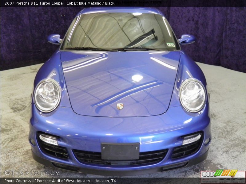 Cobalt Blue Metallic / Black 2007 Porsche 911 Turbo Coupe