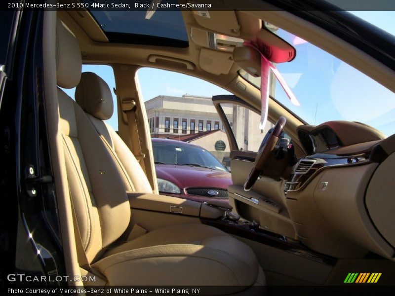 Black / Cashmere/Savanna 2010 Mercedes-Benz S 550 4Matic Sedan