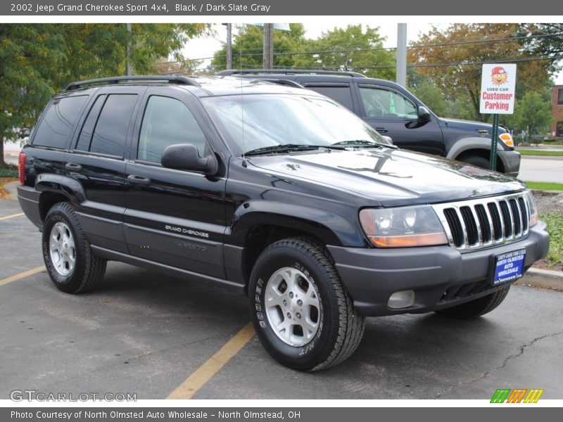 Black / Dark Slate Gray 2002 Jeep Grand Cherokee Sport 4x4