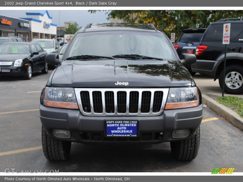 Black / Dark Slate Gray 2002 Jeep Grand Cherokee Sport 4x4