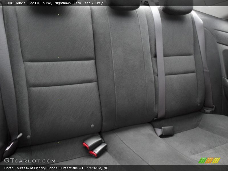 Nighthawk Black Pearl / Gray 2008 Honda Civic EX Coupe