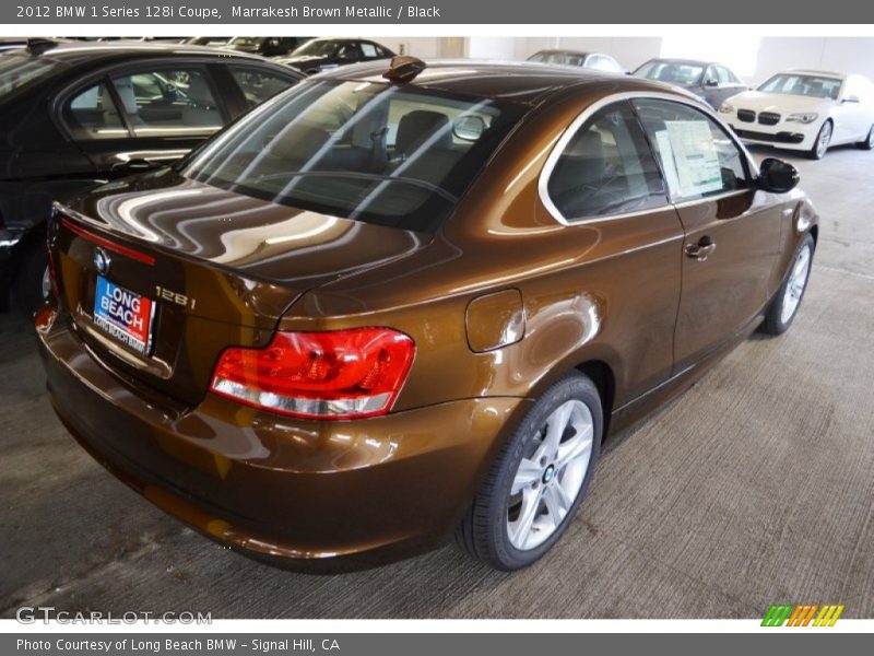 Marrakesh Brown Metallic / Black 2012 BMW 1 Series 128i Coupe