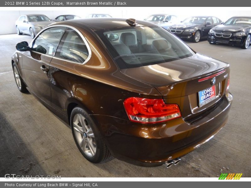 Marrakesh Brown Metallic / Black 2012 BMW 1 Series 128i Coupe