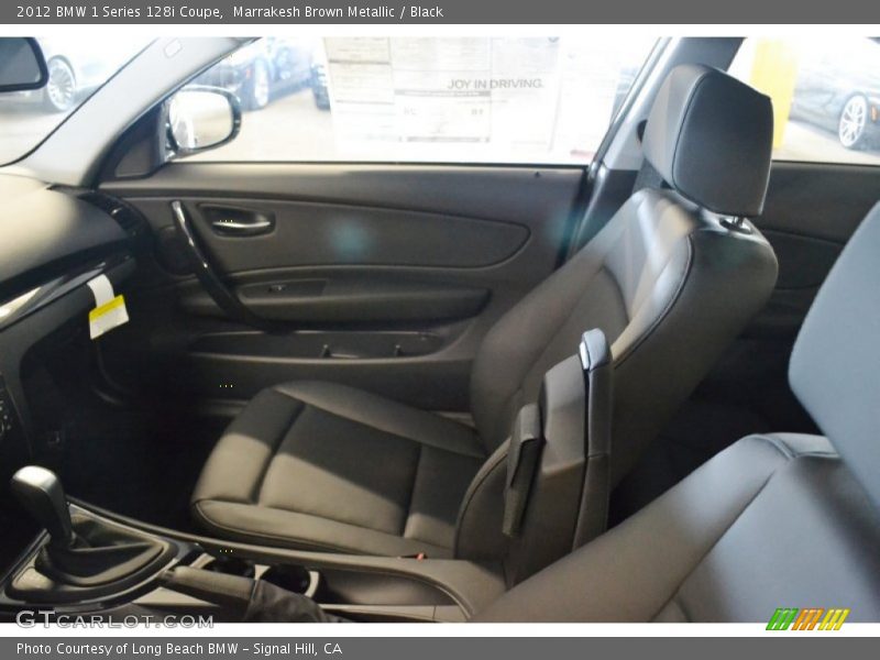  2012 1 Series 128i Coupe Black Interior