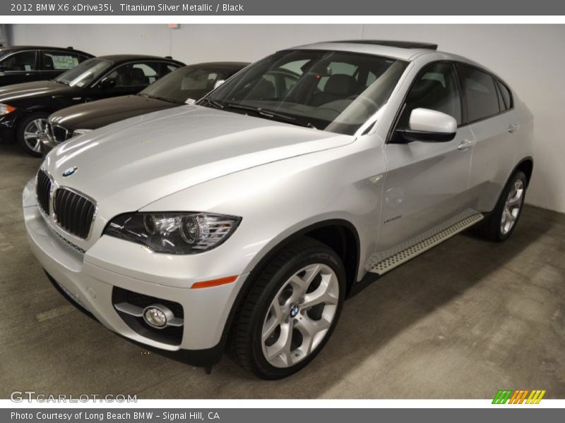 Titanium Silver Metallic / Black 2012 BMW X6 xDrive35i