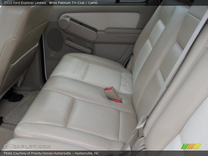 White Platinum Tri-Coat / Camel 2010 Ford Explorer Limited