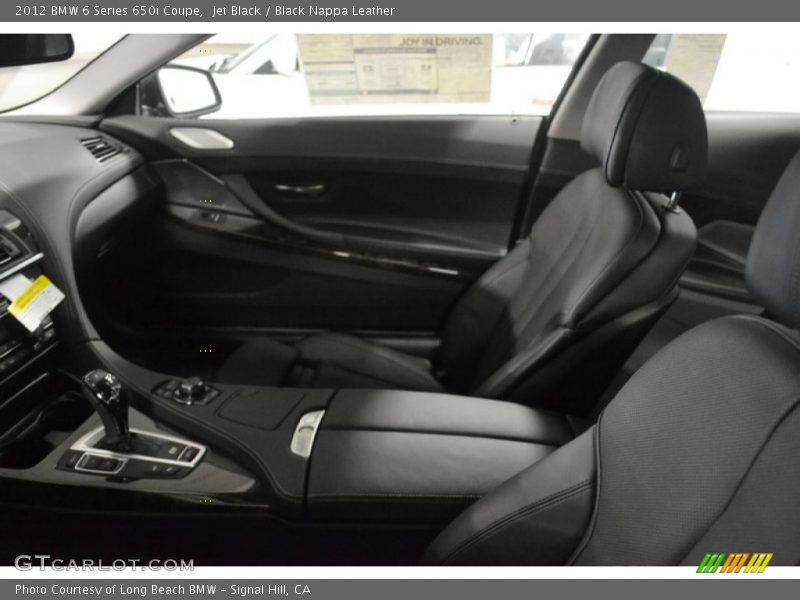 Jet Black / Black Nappa Leather 2012 BMW 6 Series 650i Coupe