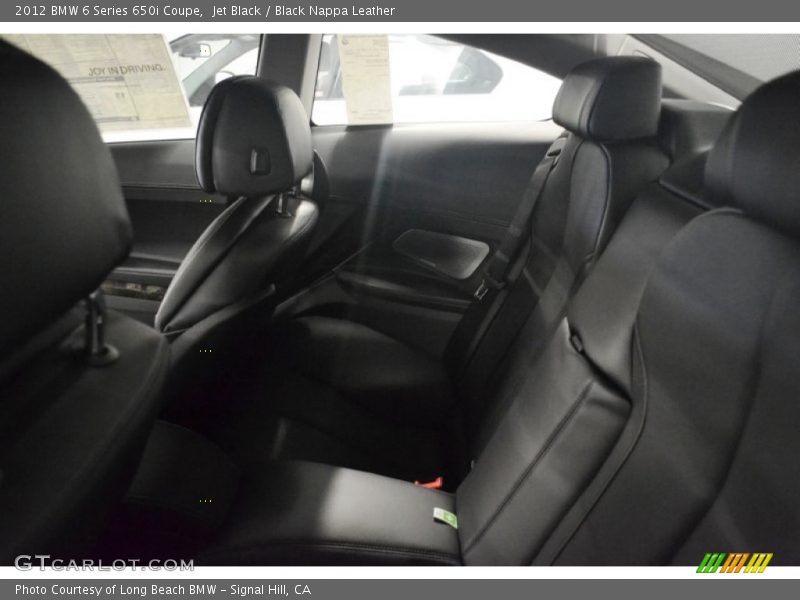 Jet Black / Black Nappa Leather 2012 BMW 6 Series 650i Coupe
