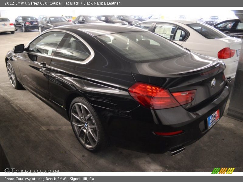Jet Black / Black Nappa Leather 2012 BMW 6 Series 650i Coupe