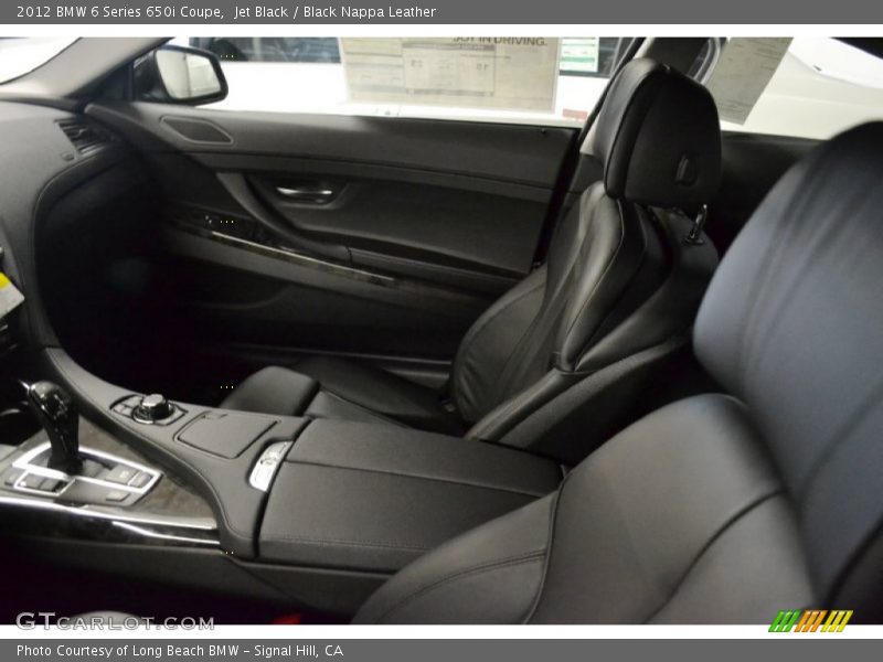  2012 6 Series 650i Coupe Black Nappa Leather Interior