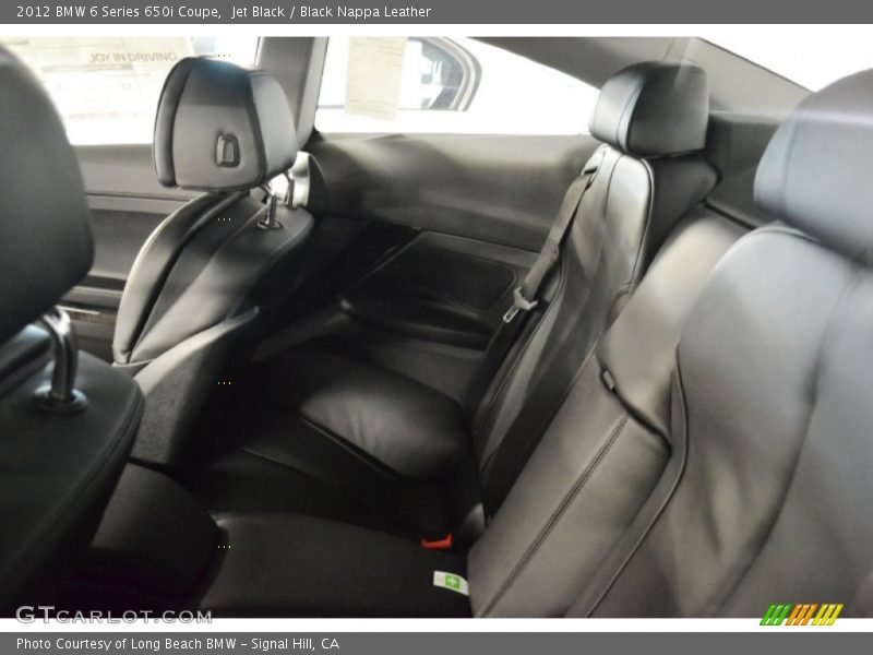 Jet Black / Black Nappa Leather 2012 BMW 6 Series 650i Coupe