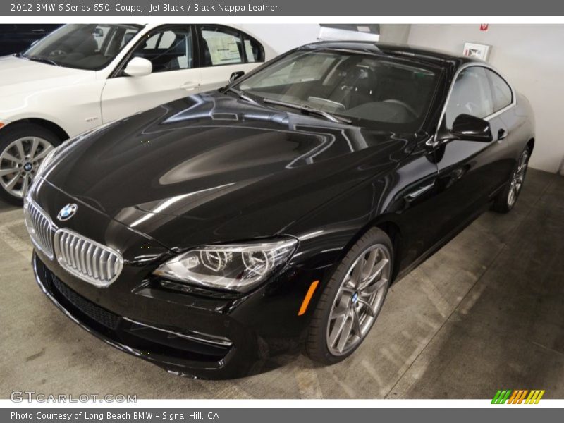 Jet Black / Black Nappa Leather 2012 BMW 6 Series 650i Coupe