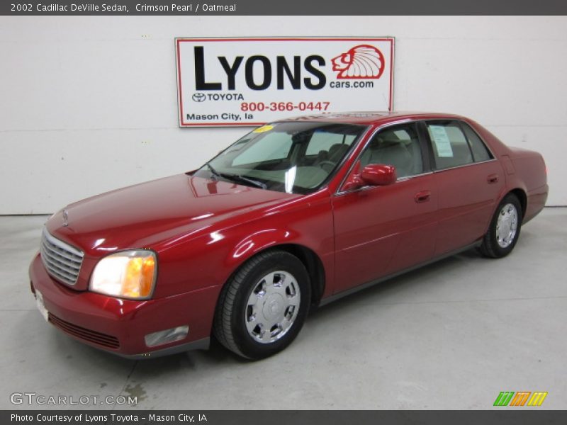 Crimson Pearl / Oatmeal 2002 Cadillac DeVille Sedan