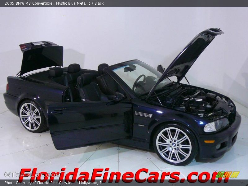 Mystic Blue Metallic / Black 2005 BMW M3 Convertible