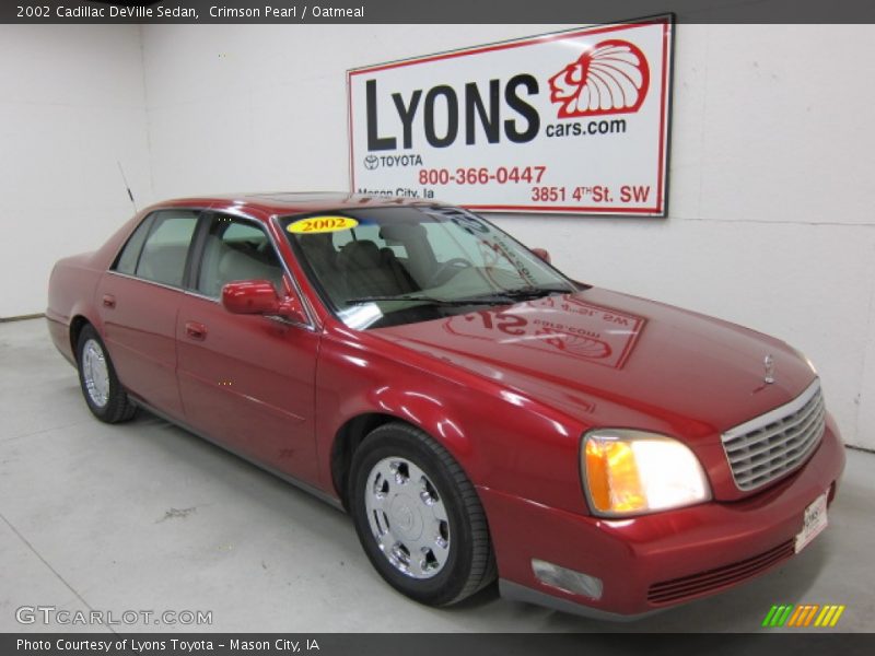 Crimson Pearl / Oatmeal 2002 Cadillac DeVille Sedan