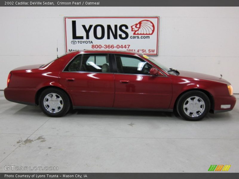 Crimson Pearl / Oatmeal 2002 Cadillac DeVille Sedan