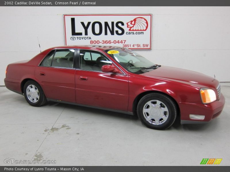 Crimson Pearl / Oatmeal 2002 Cadillac DeVille Sedan